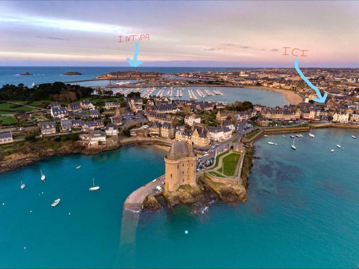 3 Pièces à 50 mètres du bord de mer Saint-Malo Exterior foto